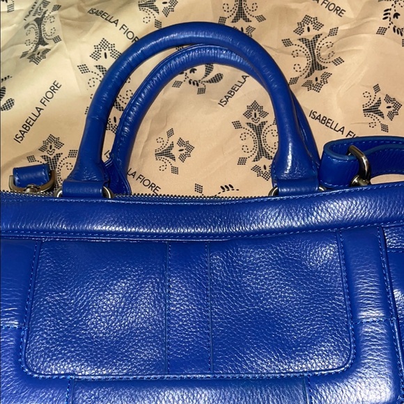 Blue Leather Women's Bag Isabella fiore - Picture 3 of 16